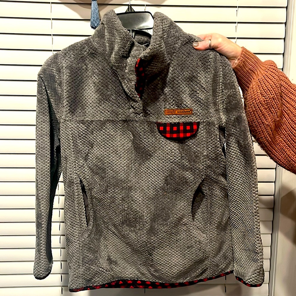 This jacket is from simply southern and will keep you warm in this cold weather!